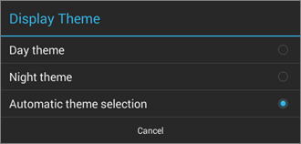 Screen Display Mode options