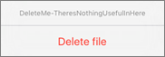 Delete file prompt